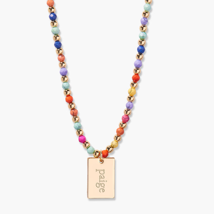Bennett Tag Charm Necklace