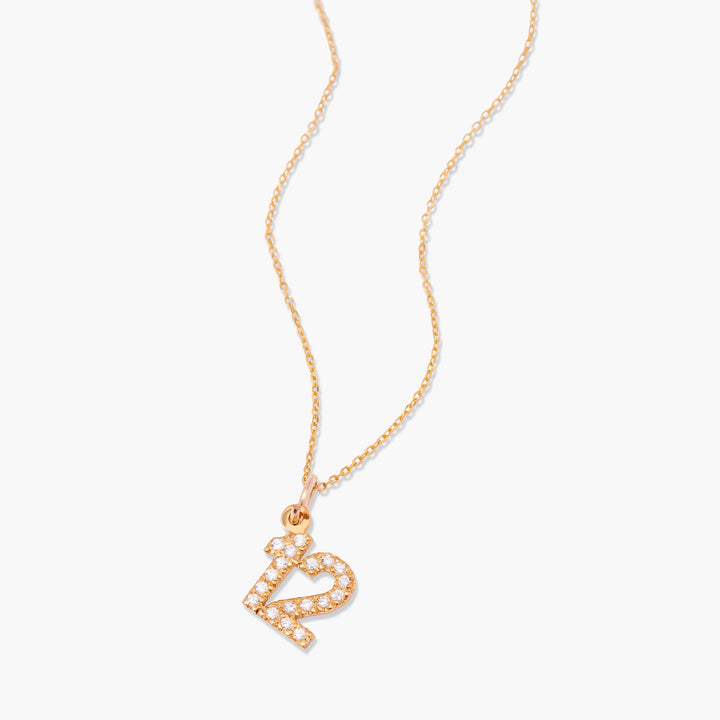 Elliot Number Charm Necklace