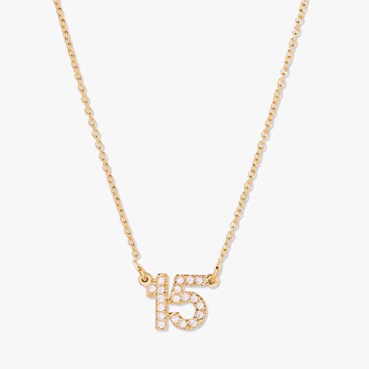 Elliot Number Necklace