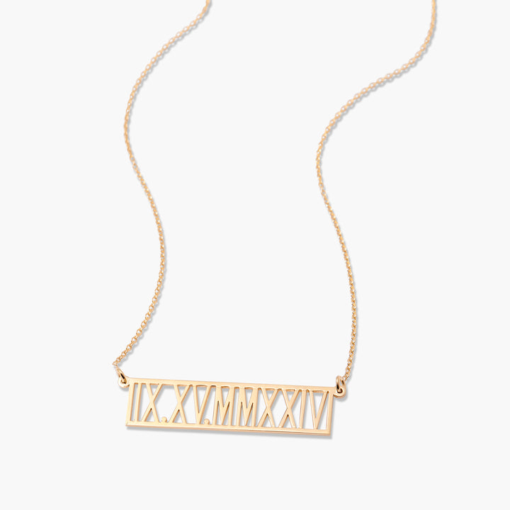 Kayleigh Roman Numeral Necklace