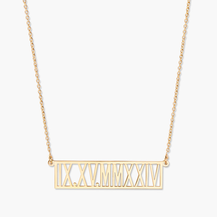 Kayleigh Roman Numeral Necklace