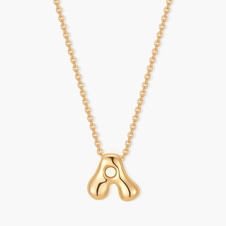 Mini Pippa Bubble Initial Necklace