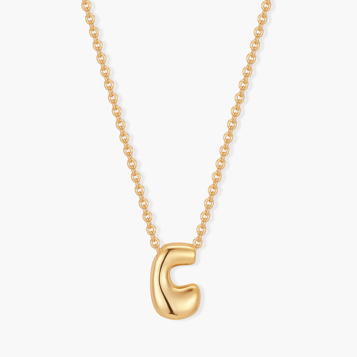 Mini Pippa Bubble Initial Necklace