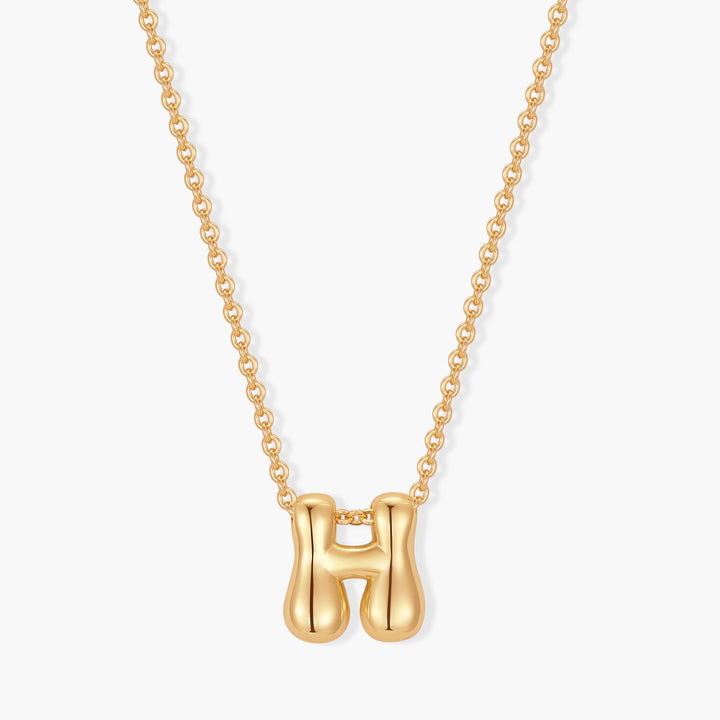 Mini Pippa Bubble Initial Necklace