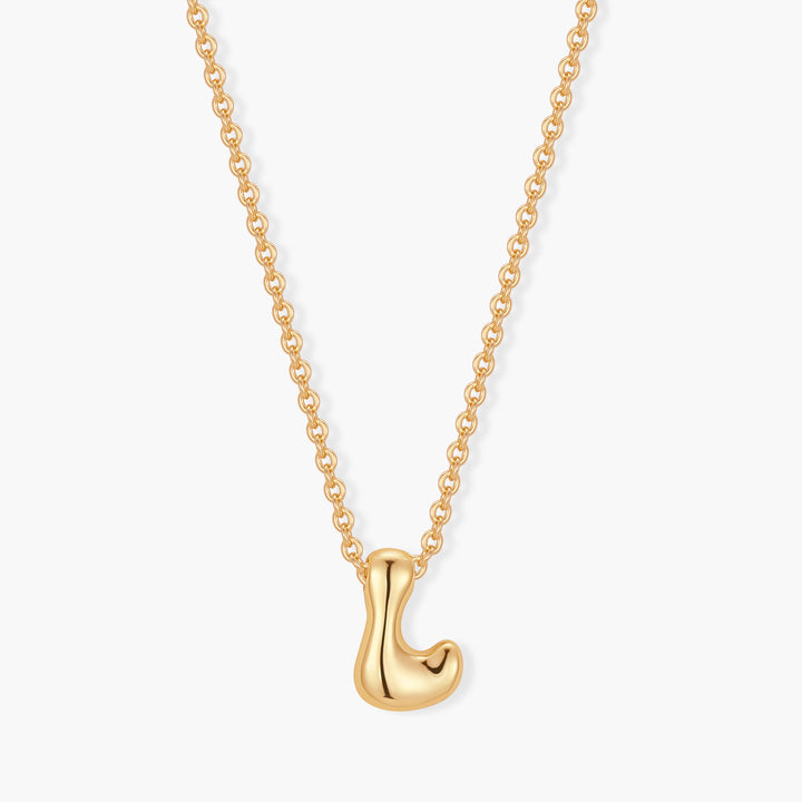 Mini Pippa Bubble Initial Necklace