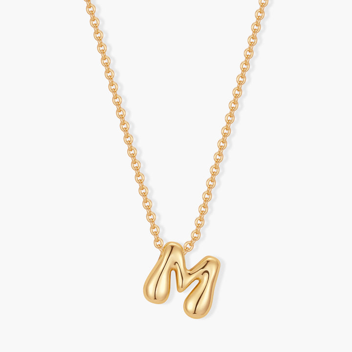 Mini Pippa Bubble Initial Necklace