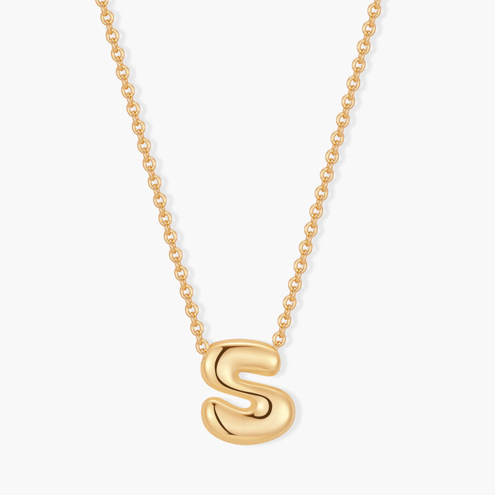 Mini Pippa Bubble Initial Necklace