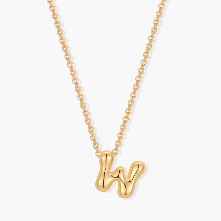 Mini Pippa Bubble Initial Necklace