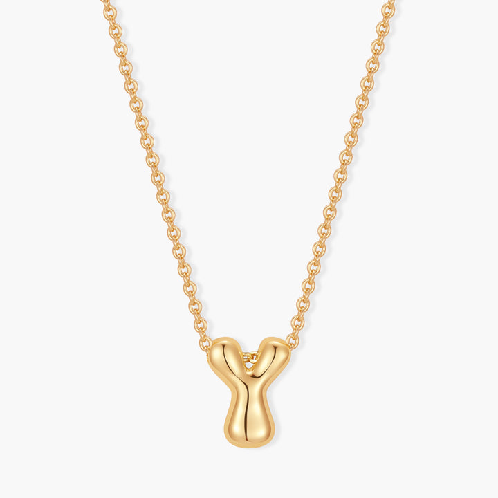 Mini Pippa Bubble Initial Necklace