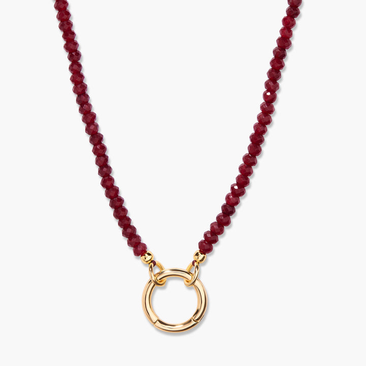 Natalie Birthstone Charm Necklace