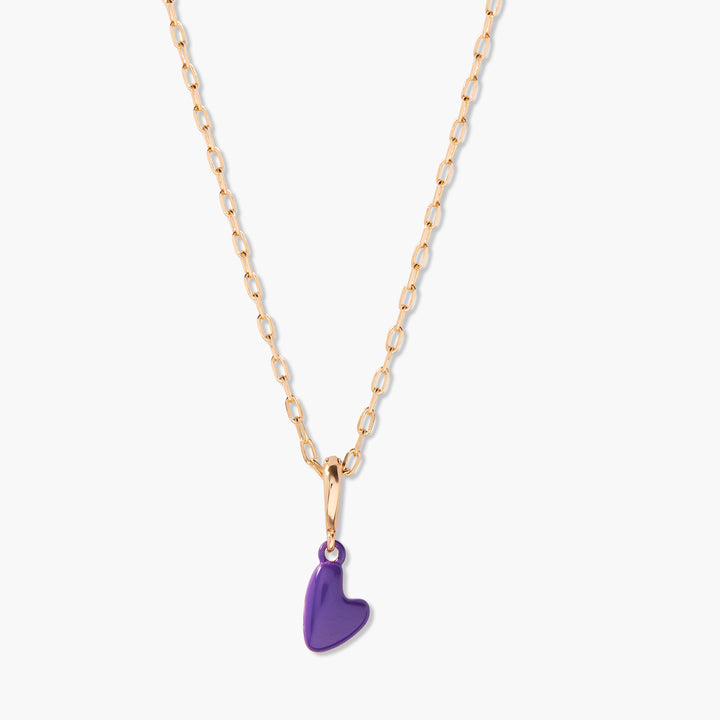 Build Your Own Mini Enamel Heart Charm Necklace