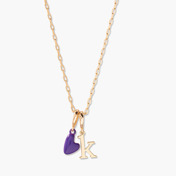 Build Your Own Mini Enamel Heart Charm Necklace