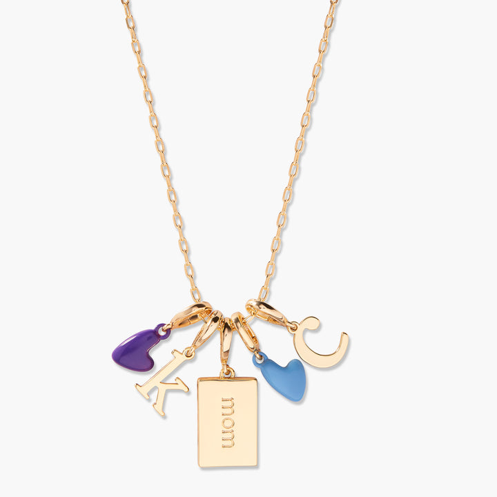 Build Your Own Mini Enamel Heart Charm Necklace
