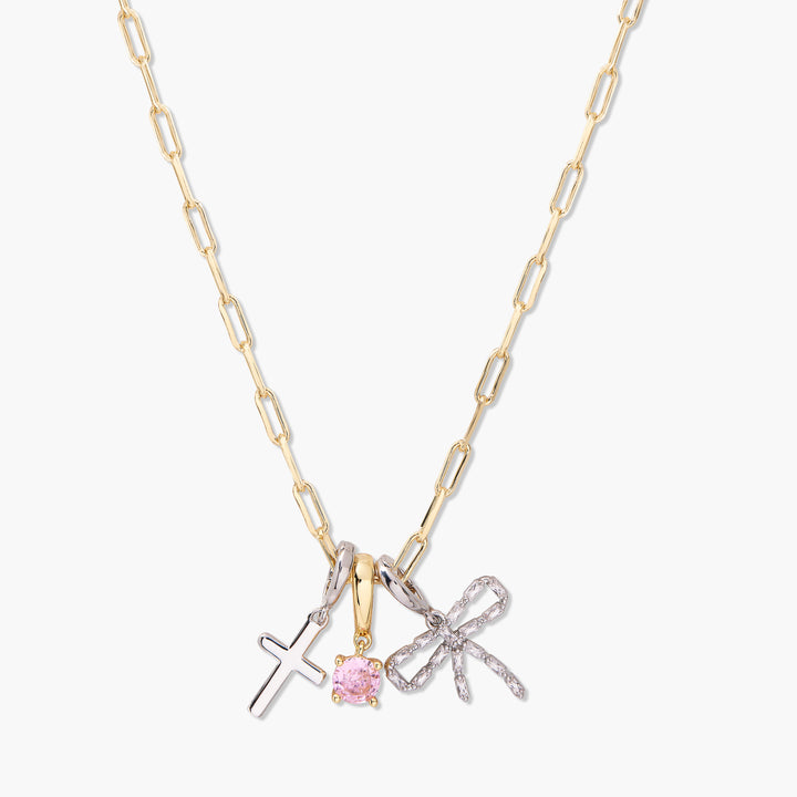 Build Your Own Mixed Metal Charm Necklace