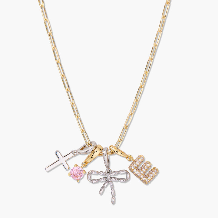 Build Your Own Mixed Metal Charm Necklace
