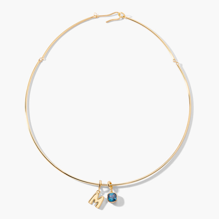 Build Your Own Sadie Bezel Birthstone Necklace