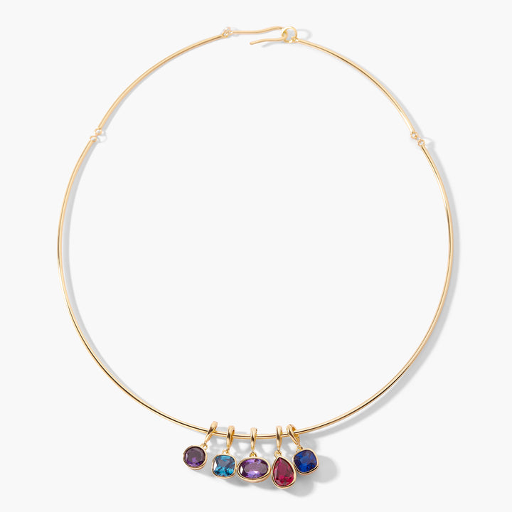 Build Your Own Sadie Bezel Birthstone Necklace
