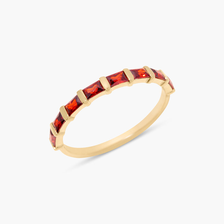 Jules Baguette Birthstone Ring