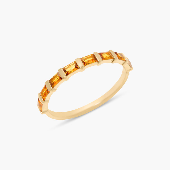Jules Baguette Birthstone Ring