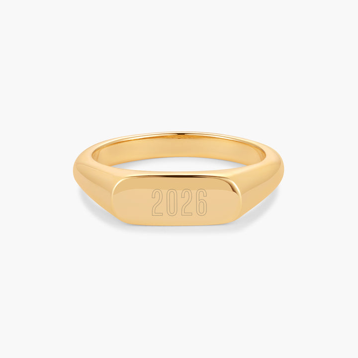 Evie Date Signet Ring