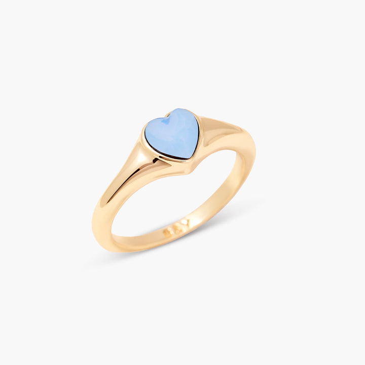 Victoria Opal Heart Ring