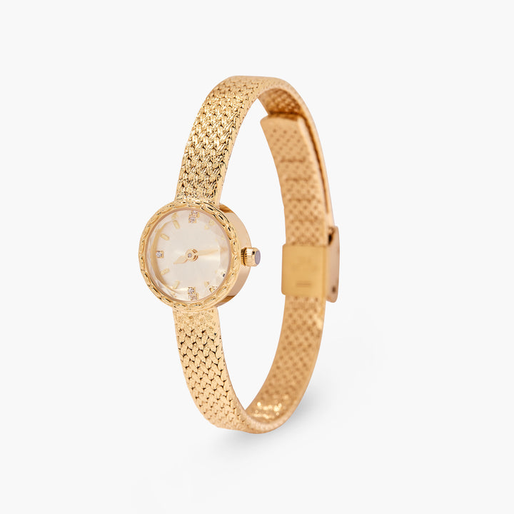 Soleil Woven Gold Watch