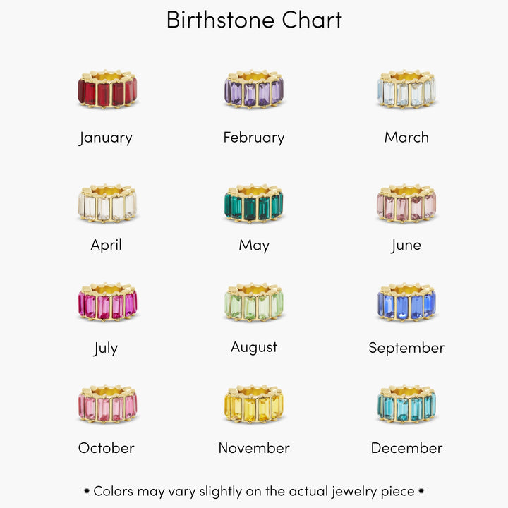 Gaby Baguette Birthstone Bead