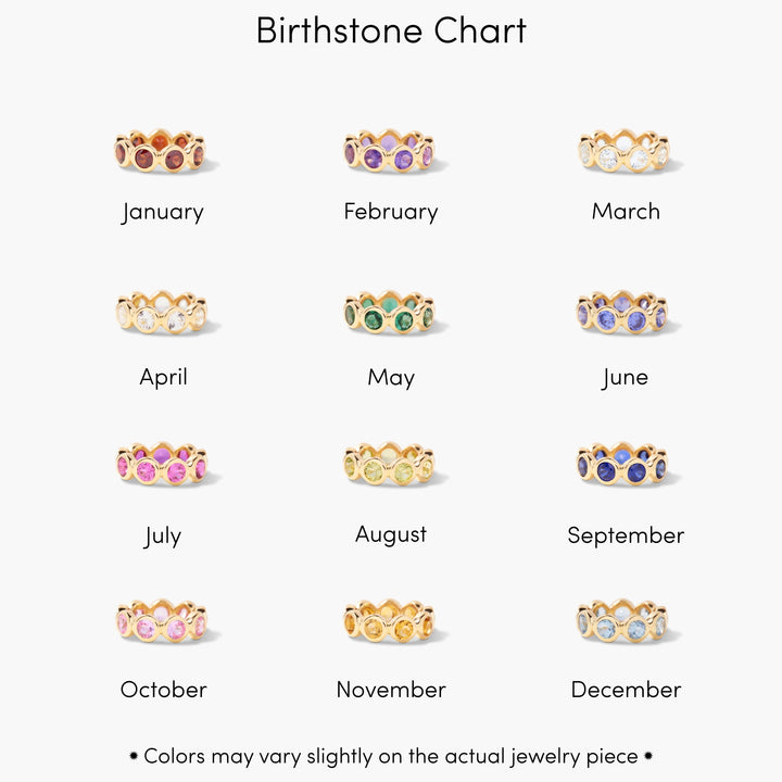 Gracie Gold Vermeil Bezel Birthstone Bead