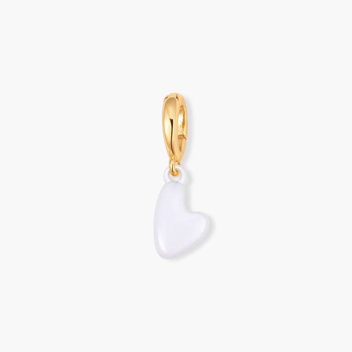 Effie Mini Enamel Heart Birthstone Charm