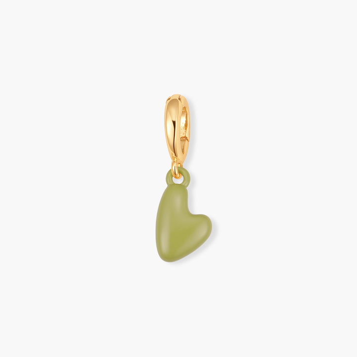 Effie Mini Enamel Heart Birthstone Charm