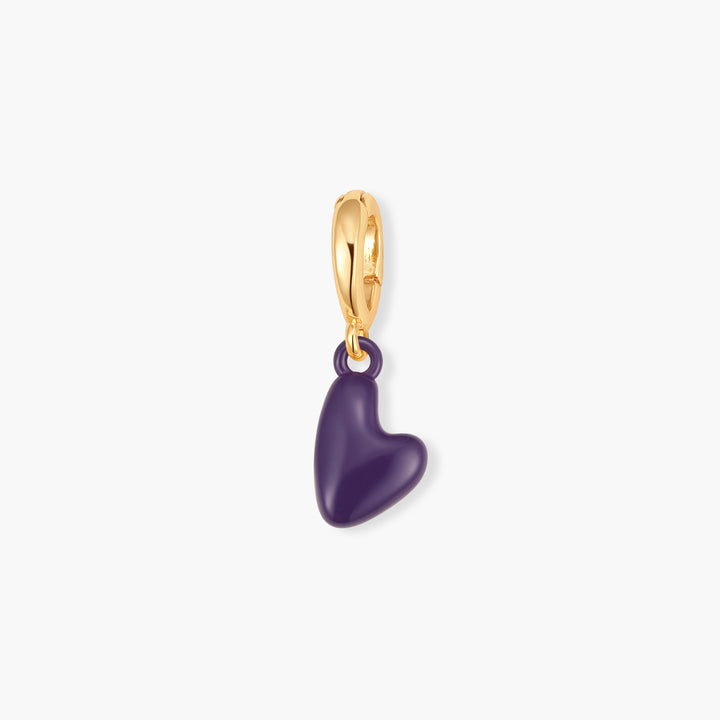 Effie Mini Enamel Heart Birthstone Charm