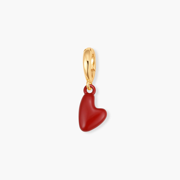 Effie Mini Enamel Heart Birthstone Charm