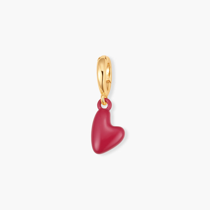 Effie Mini Enamel Heart Birthstone Charm