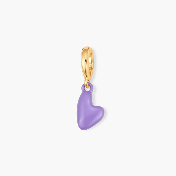 Effie Mini Enamel Heart Birthstone Charm