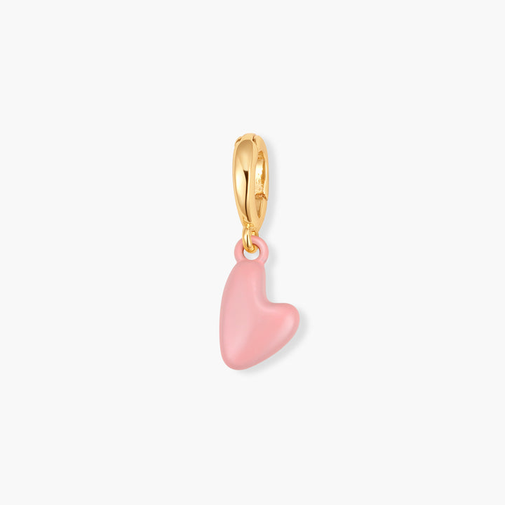 Effie Mini Enamel Heart Birthstone Charm