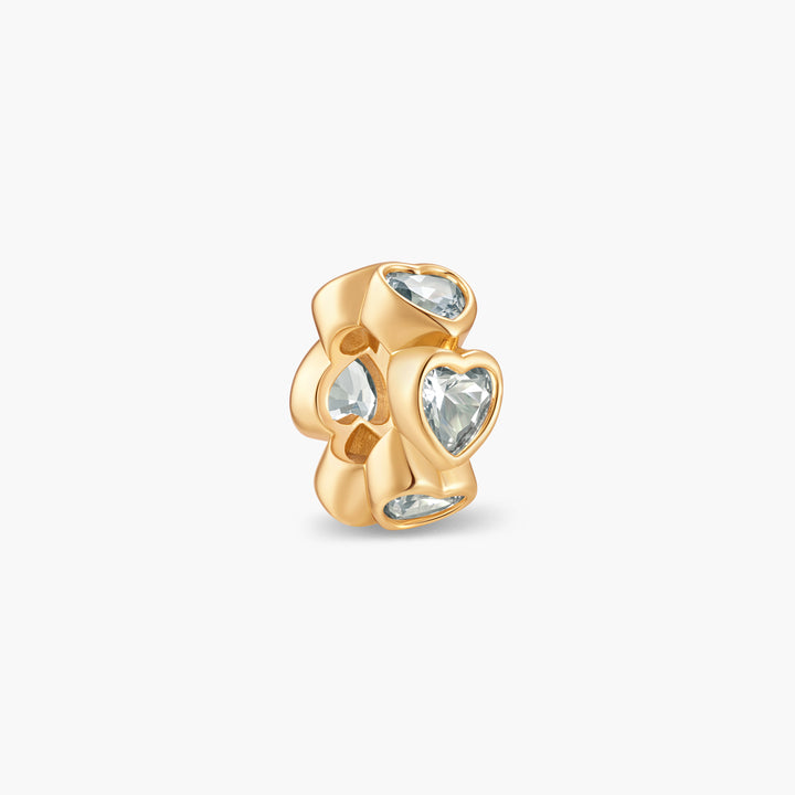 Gaby Heart Birthstone Bead