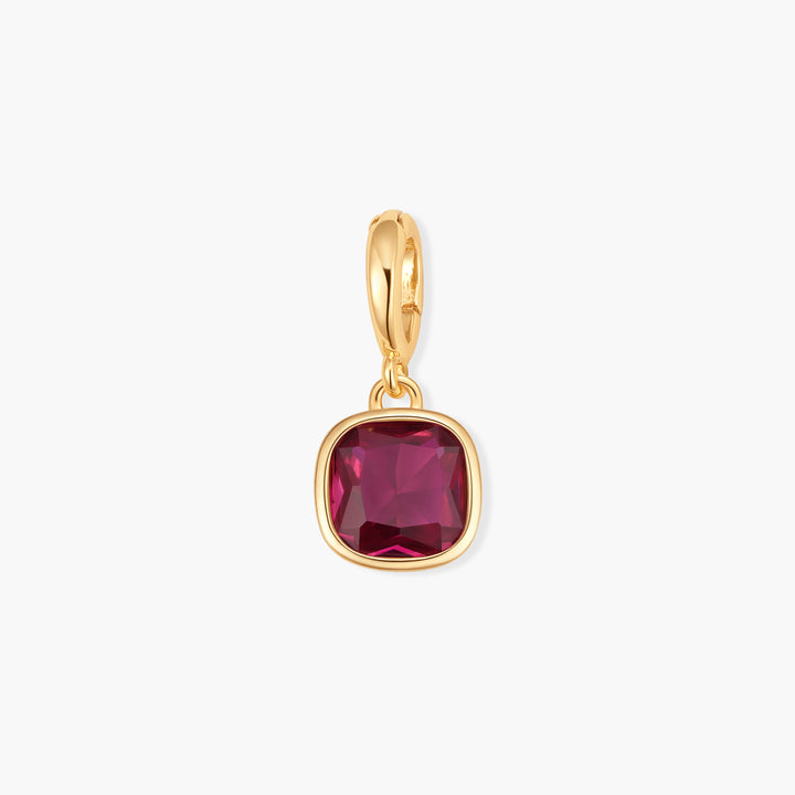 Sadie Square Bezel Birthstone Charm