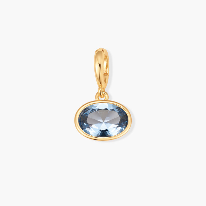 Sadie Oval Bezel Birthstone Charm