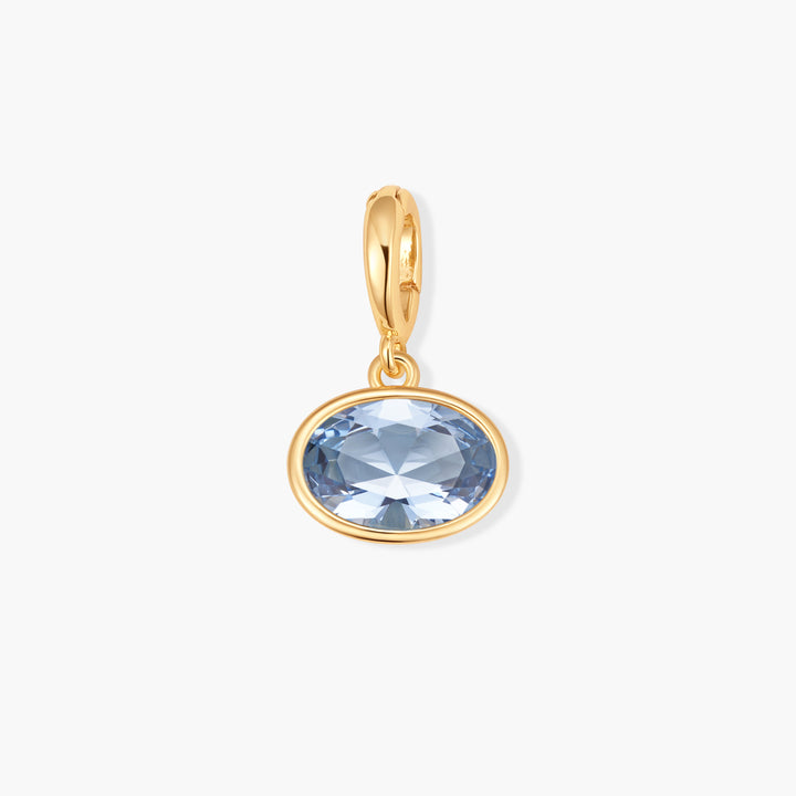 Sadie Oval Bezel Birthstone Charm