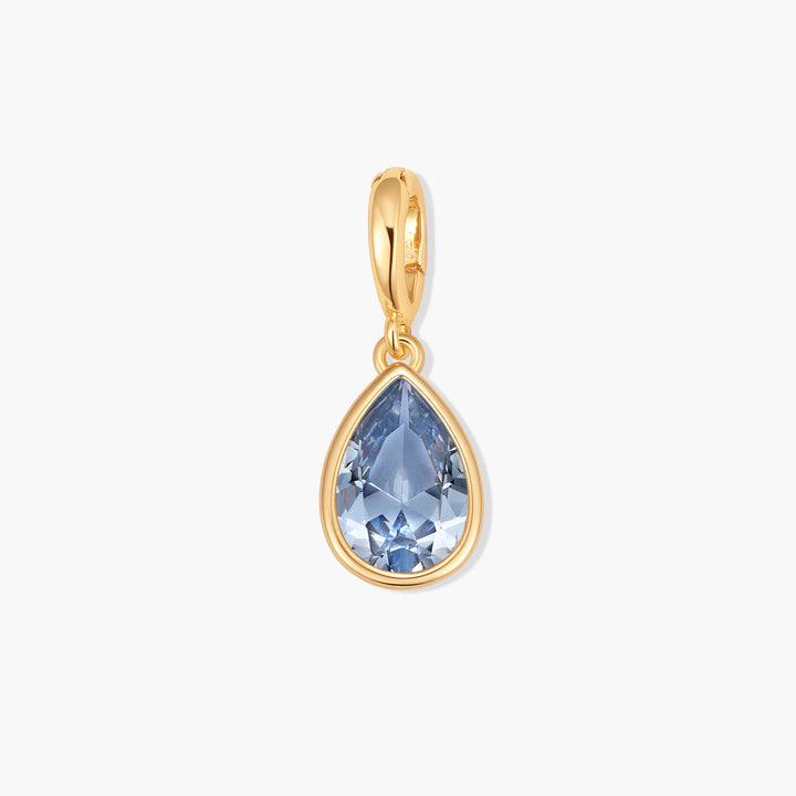 Sadie Teardrop Bezel Birthstone Charm
