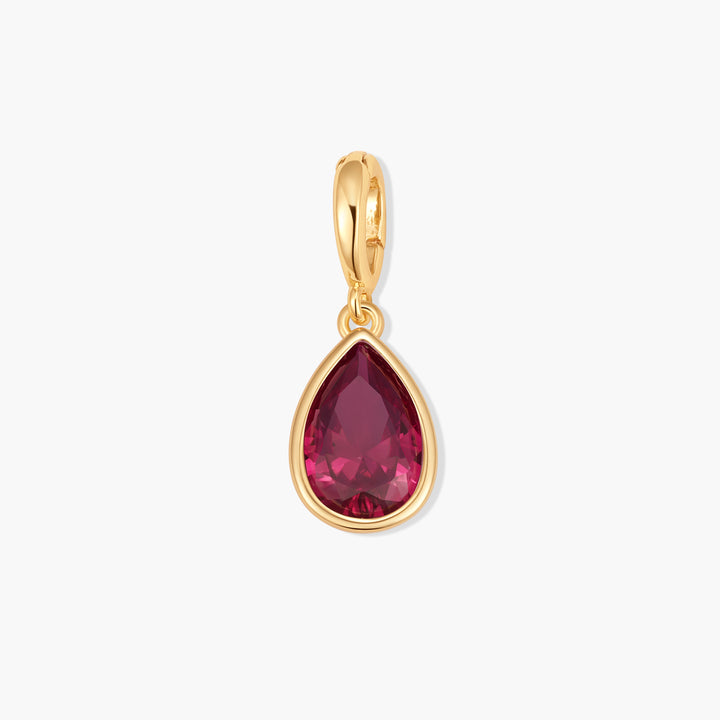 Sadie Teardrop Bezel Birthstone Charm