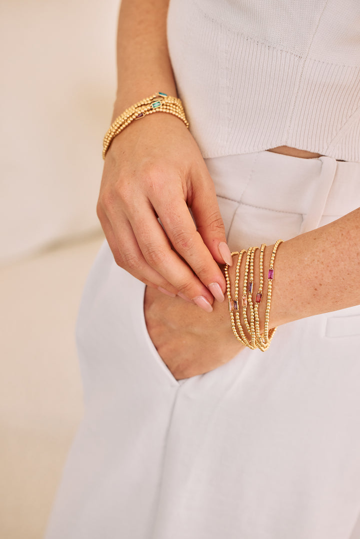 Kylie Four Birthstone Bracelet