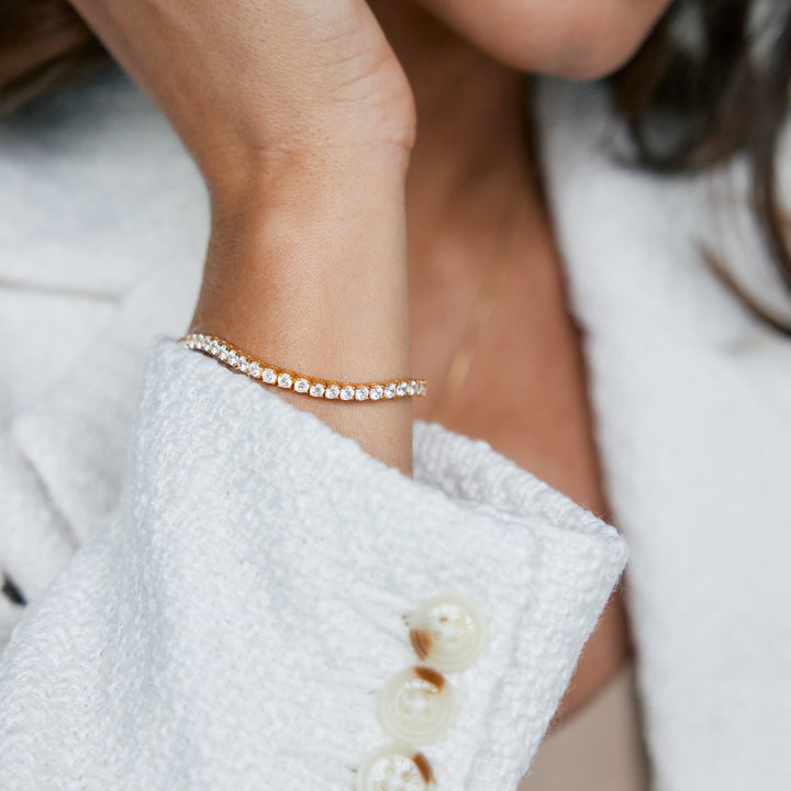Isabella Vermeil Tennis Bracelet