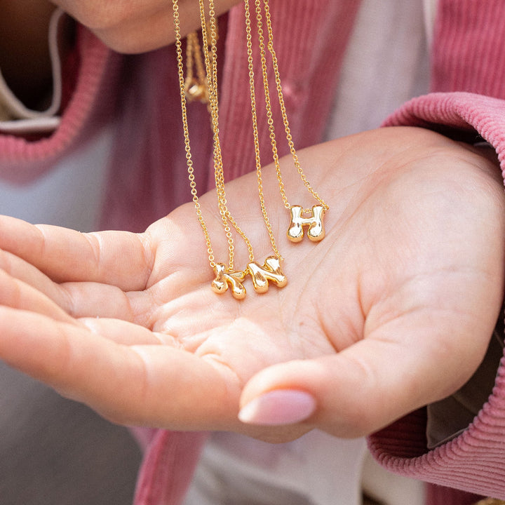 Mini Pippa Bubble Initial Necklace