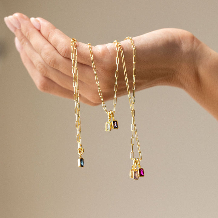 Mackenzie Two Birthstone Necklace