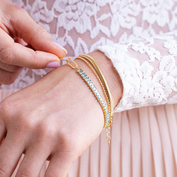Priya Birthstone Tennis Bracelet Set