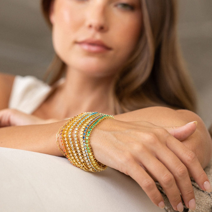 Isabella Ombre Birthstone Tennis Bracelet
