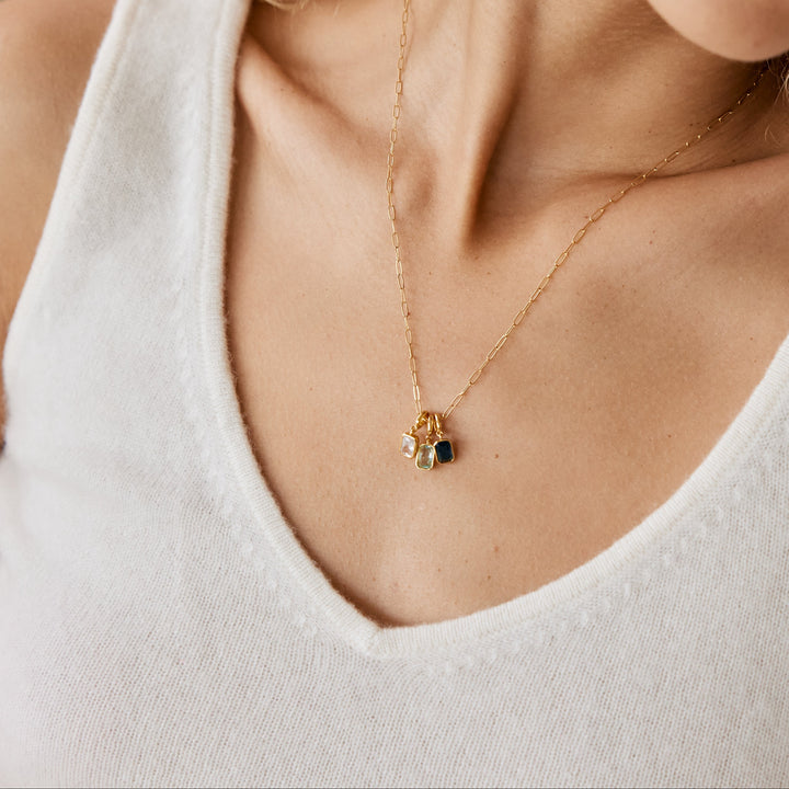 Mackenzie Three Birthstone Necklace