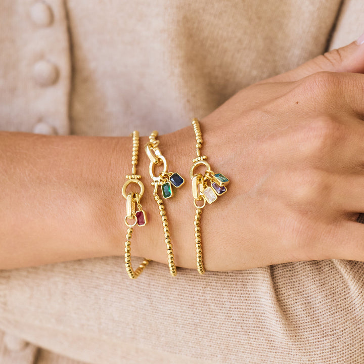 Mackenzie Three Birthstone Bracelet