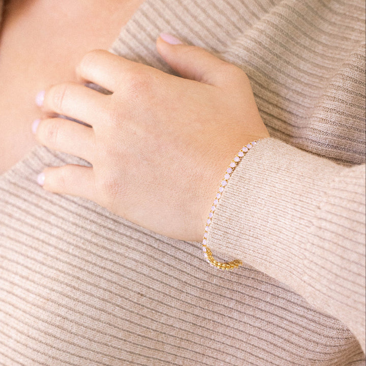Isabella Opal Blush Tennis Bracelet